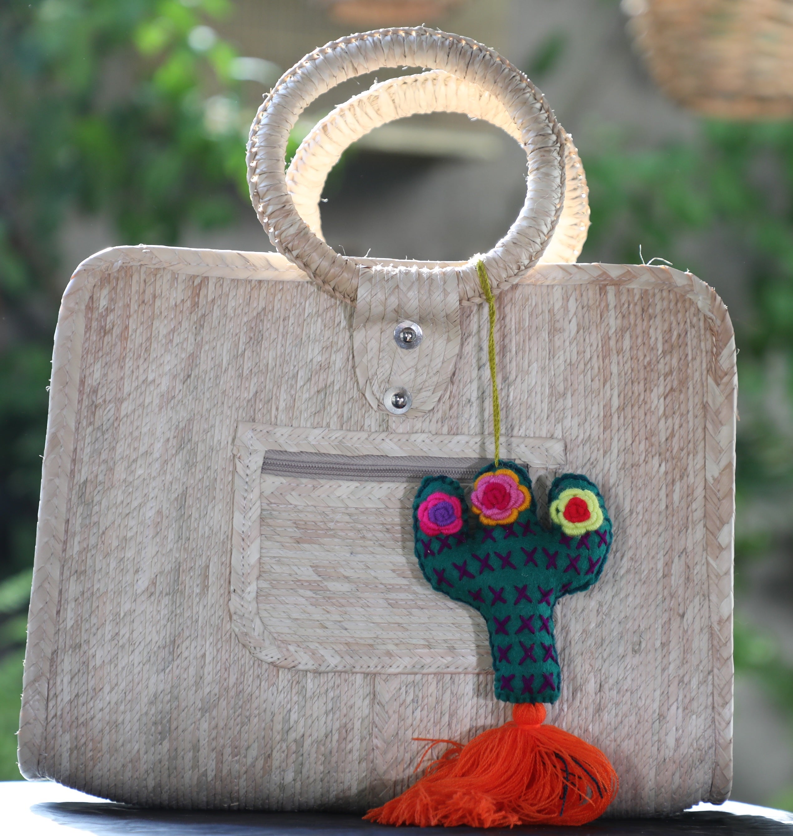 Bolsa de paja cuadrada