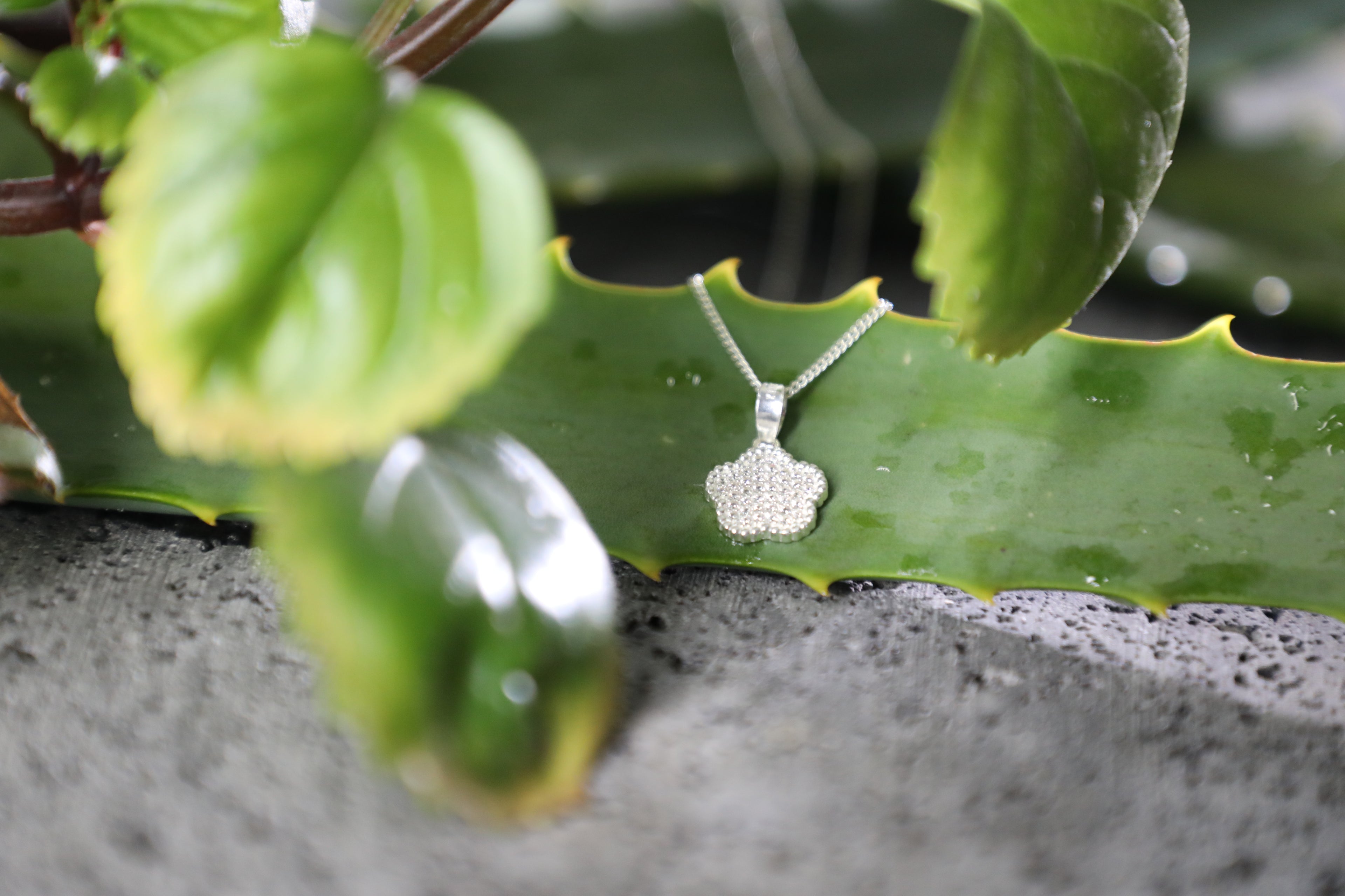 Dije de zirconias plata .925