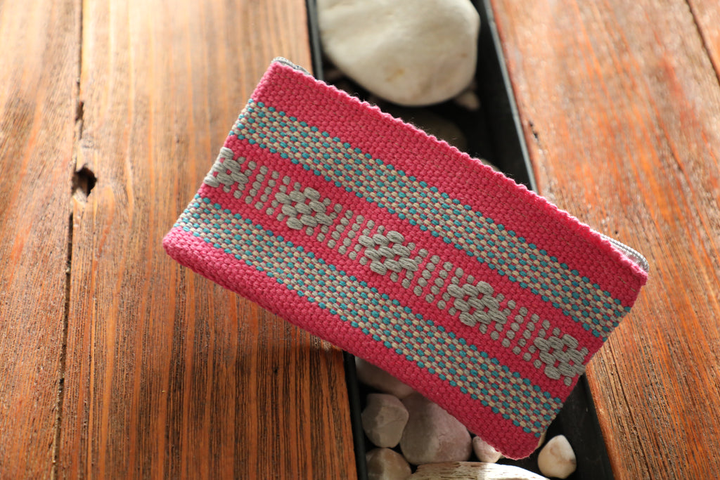 Cosmetiquera tejida en algodón