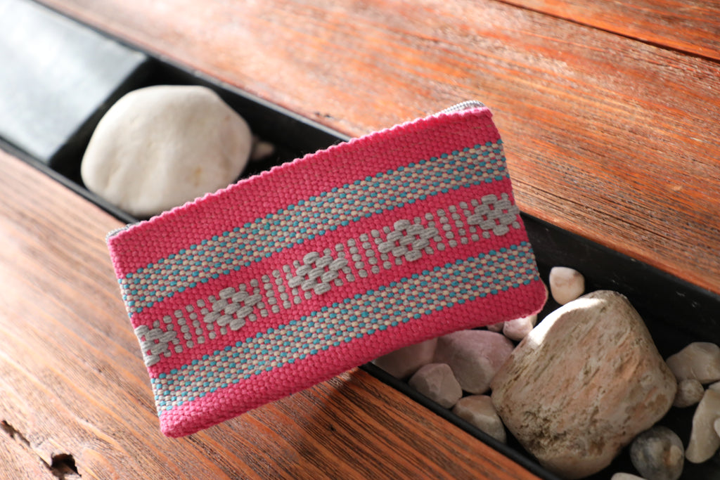 Cosmetiquera tejida en algodón