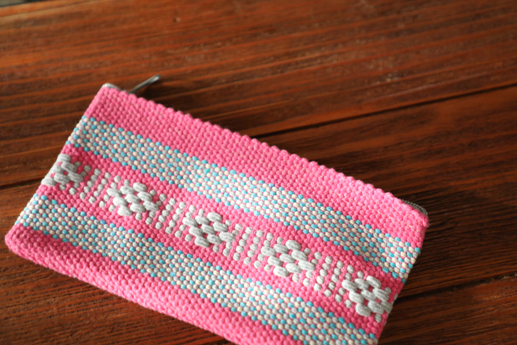 Cosmetiquera tejida en algodón