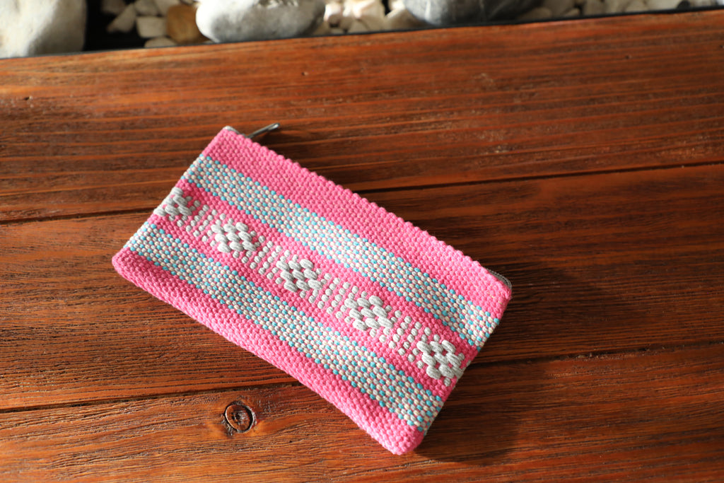 Cosmetiquera tejida en algodón