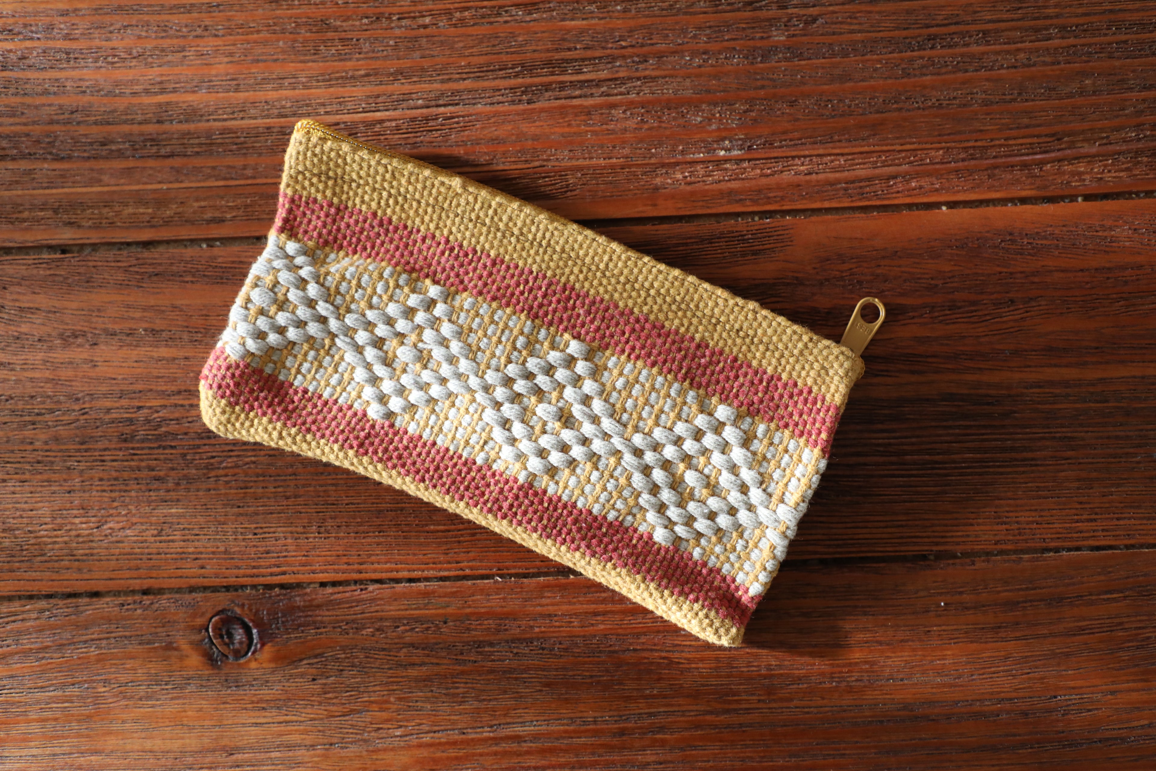 Cosmetiquera tejida en algodón