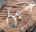 Earing & Pendant / Juego de aretes y dije plata .925