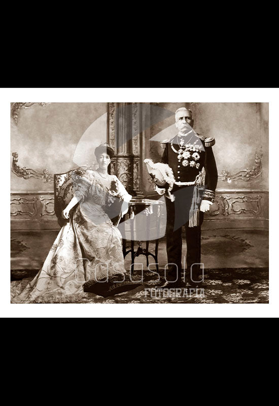 PHOTO / FOTOGRAFÍA  - PRESIDENTE PORFIRIO DÍAZ Y ESPOSA
