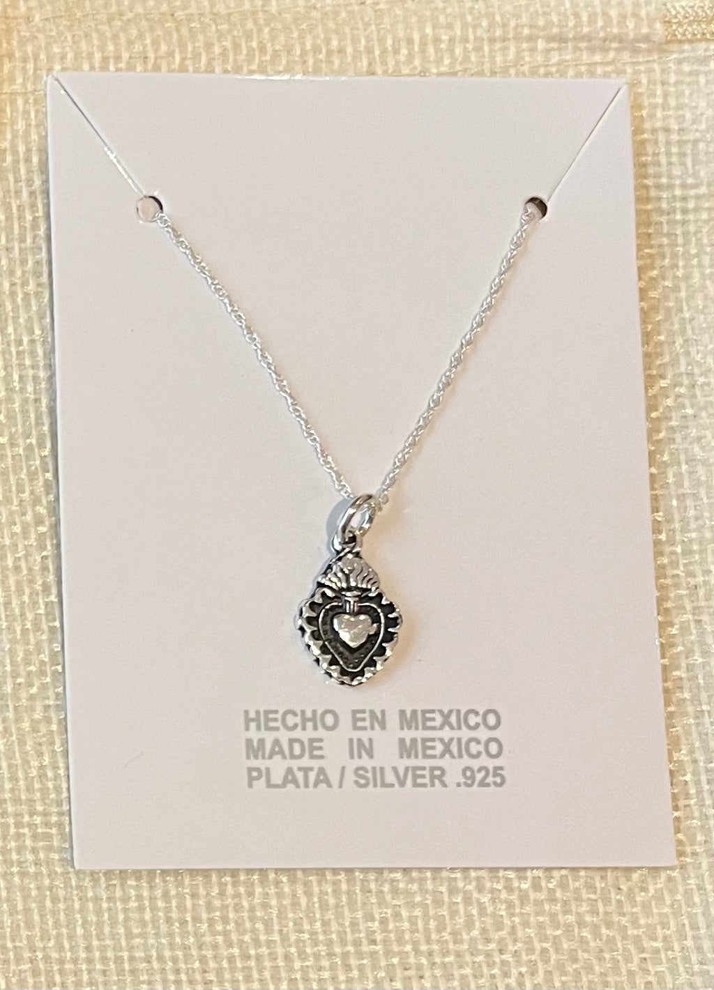 Dije corazón (Frida Kalo) plata .925