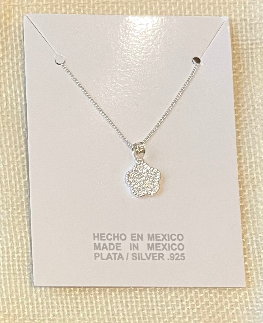 Dije de zirconias plata .925