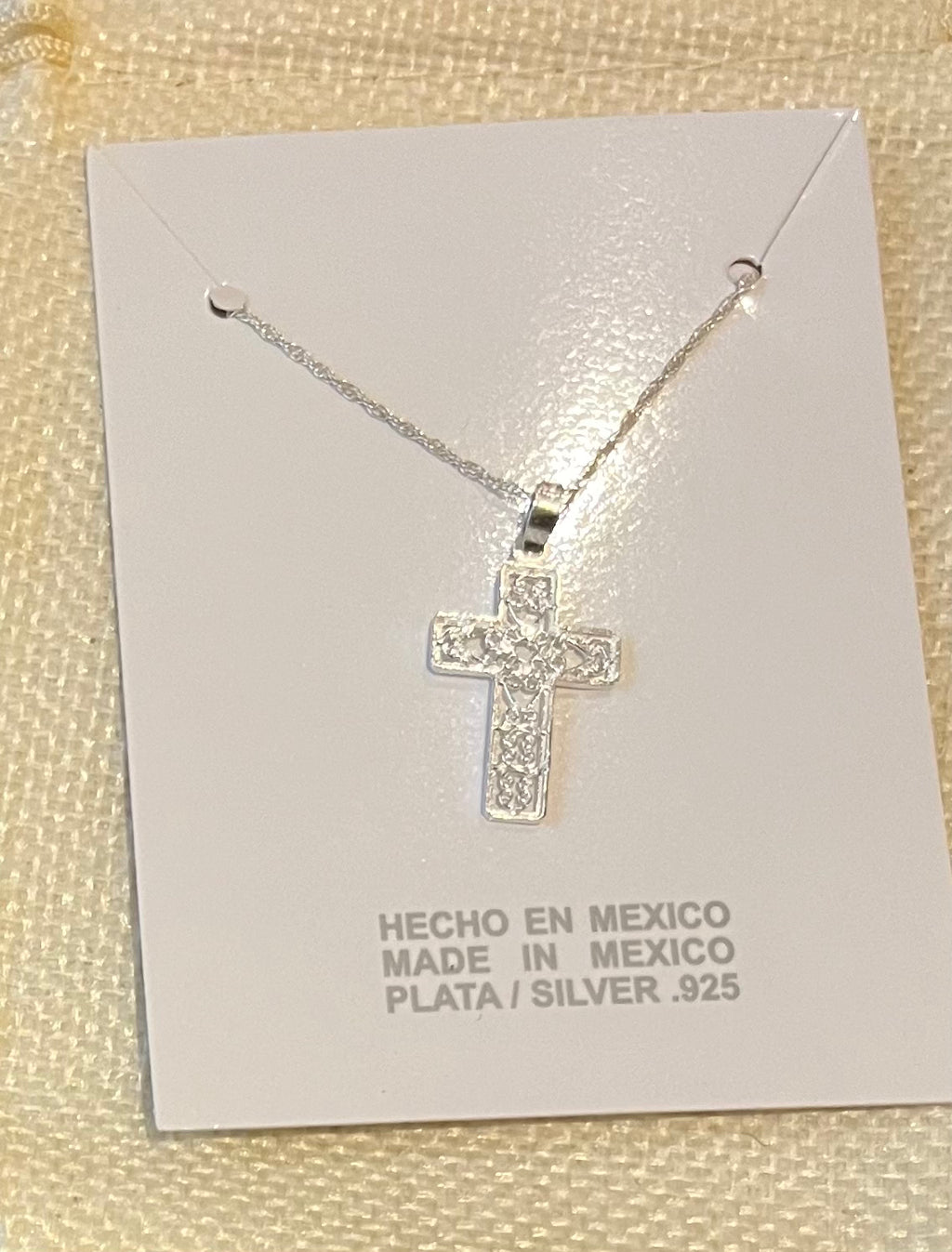 Silver Pendant / Dije de cruz plata .925