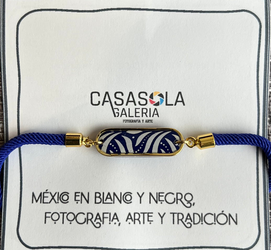 Pulsera de acero inoxidable con baño de oro
