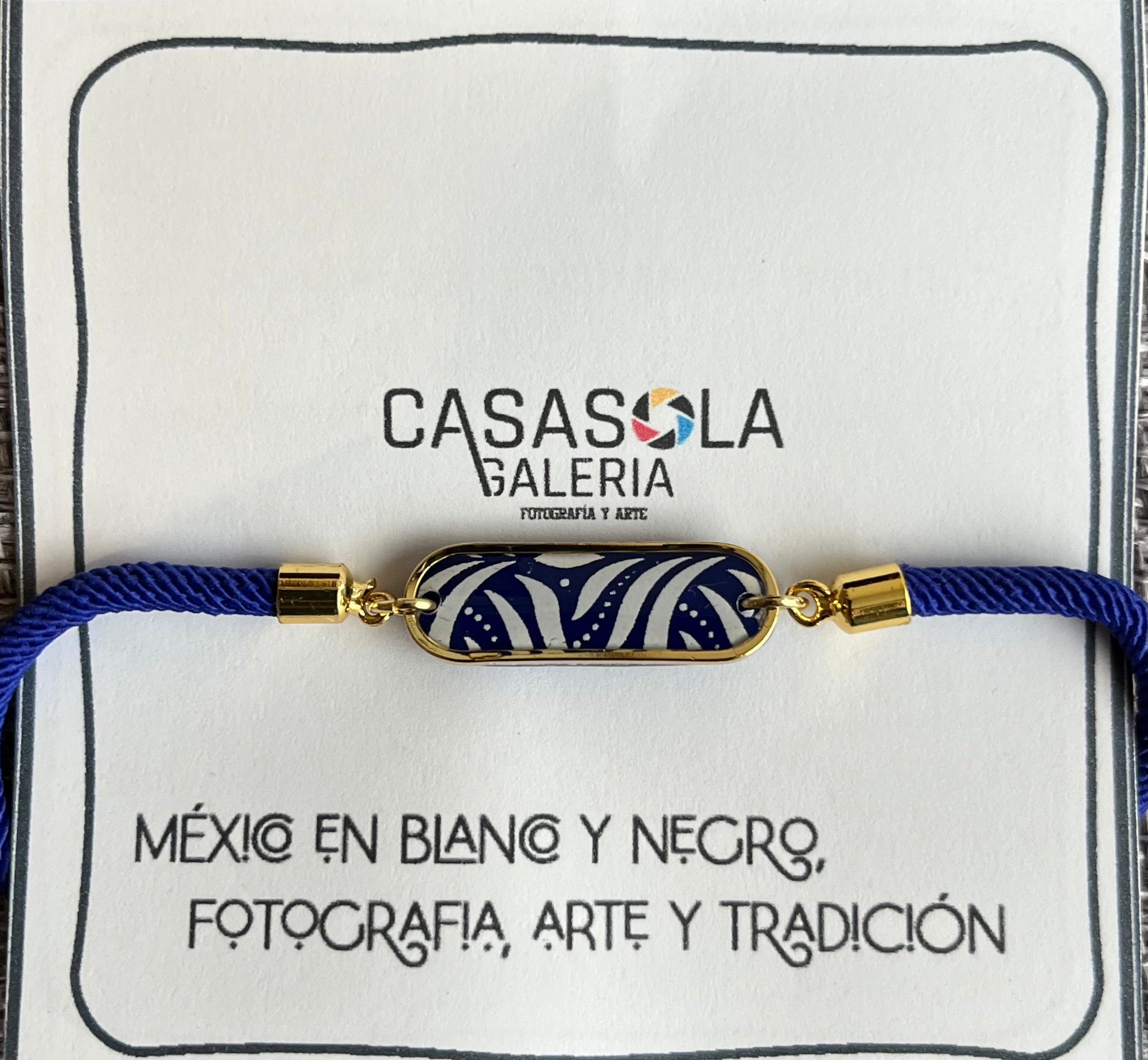 Pulsera de acero inoxidable con baño de oro
