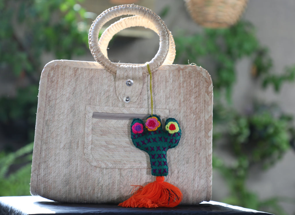 Bolsa de paja cuadrada