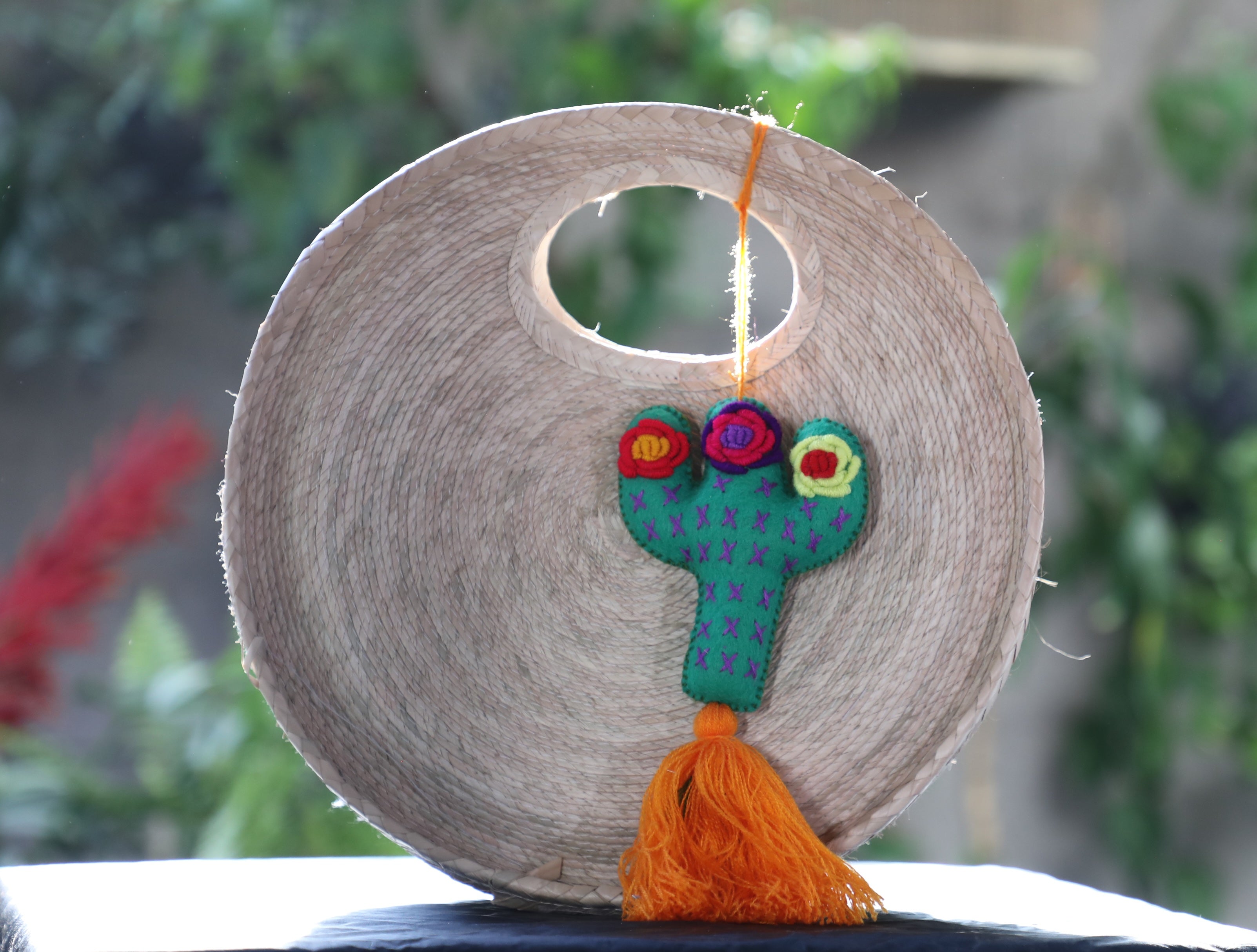 Bolsa de paja redonda